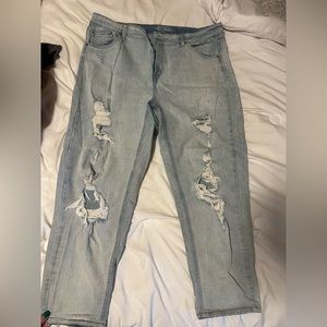 Bought jeans, wore them once then lost weight so they no longer fit!